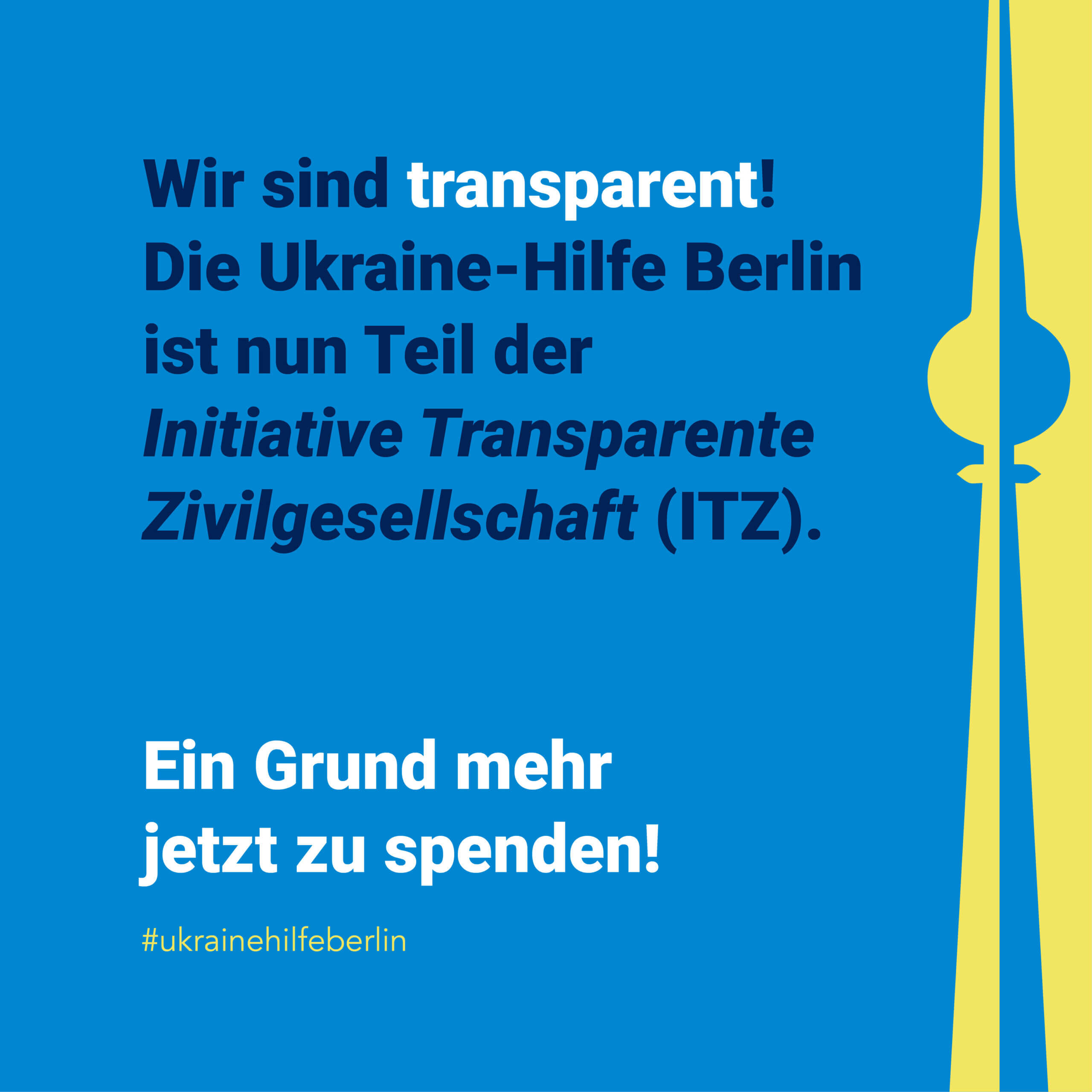 Transparenzsiegel für die Ukraine-Hilfe Berlin