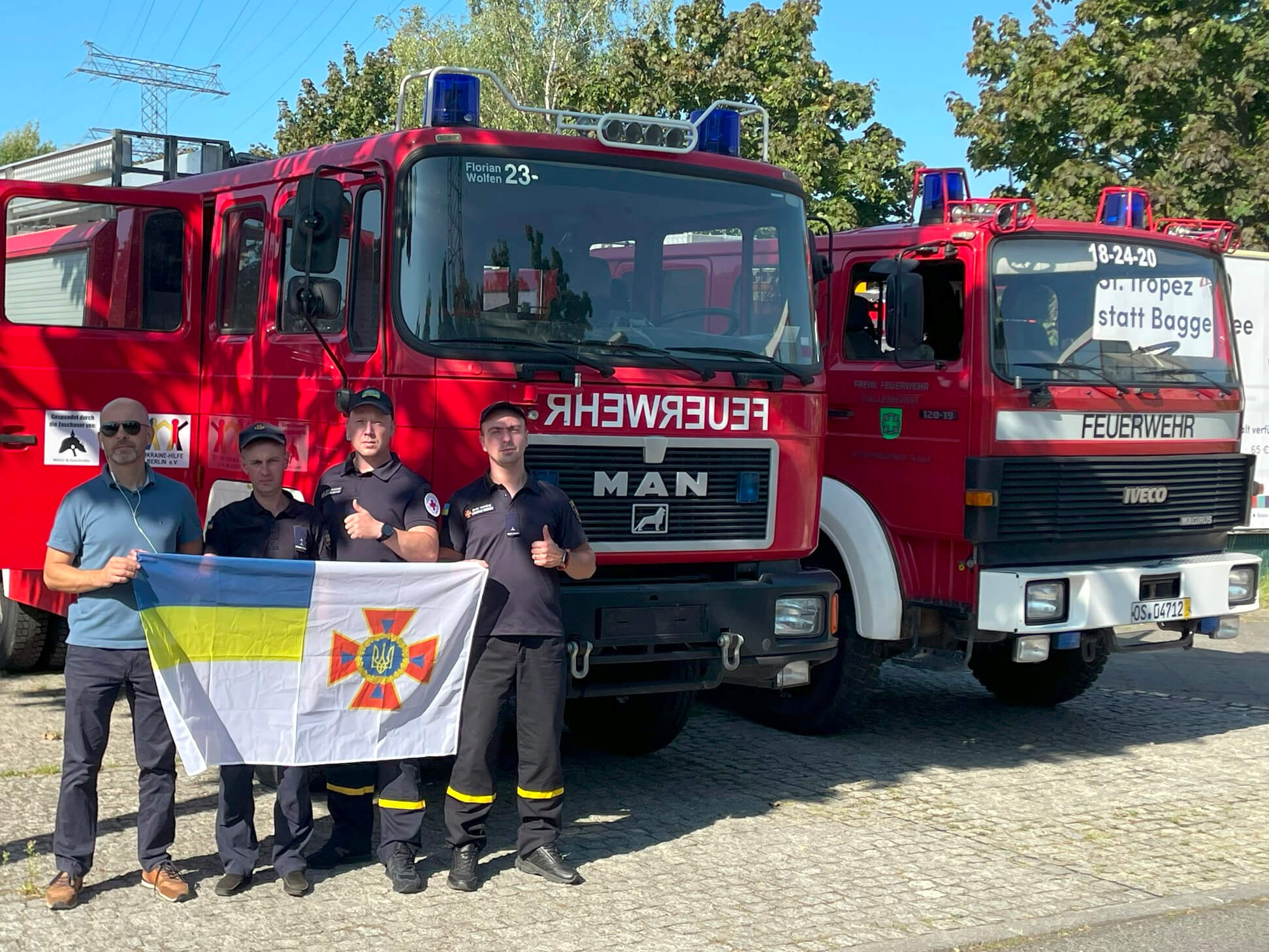 Feuerwehren auf dem Weg in die Ukraine